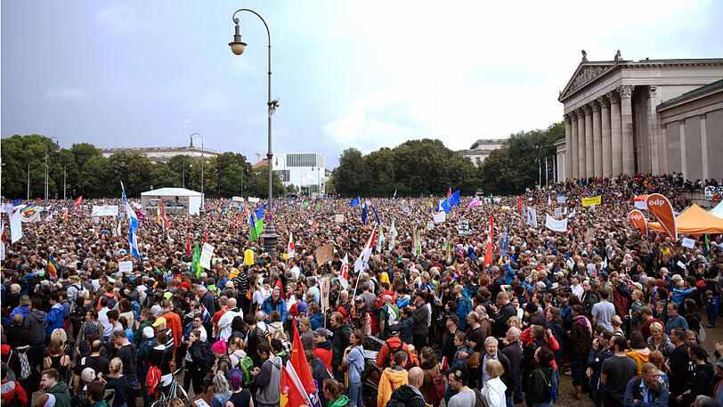 Weitere Bilder von der Demo in München.