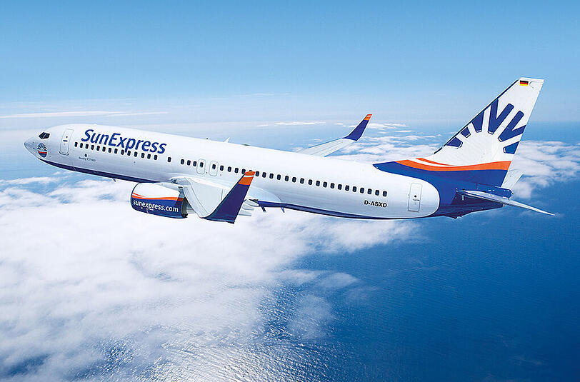 Eine Boeing 737-800 der deutschen Fluggesellschaft SunExpress Deutschland. Foto: SunExpress
