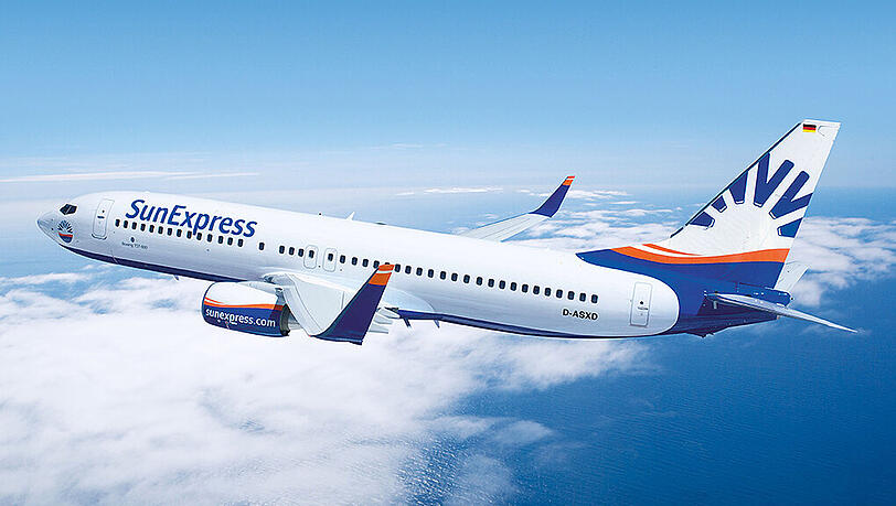 Eine Boeing 737-800 der deutschen Fluggesellschaft SunExpress Deutschland. Foto: SunExpress Eine Boeing 737-800 der deutschen Fluggesellschaft SunExpress Deutschland. Foto: SunExpress
