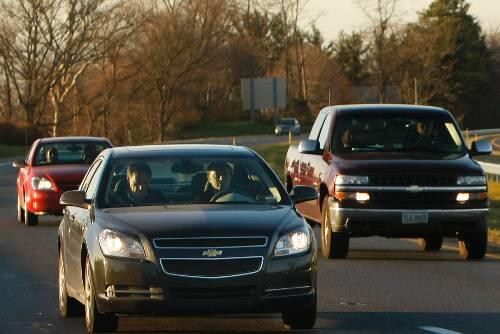 850 Kilometer im Auto von Detroit nach Washington: Rick Wagoner, hier gerade auf dem Beifahrersitz.