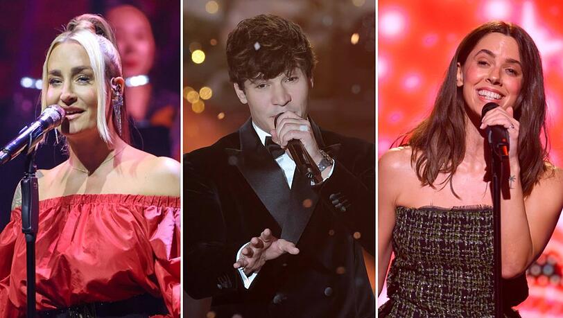 Sarah Connor (li.), Wincent Weiss oder Vanessa Mai haben alle Weihnachtshits am Start.
