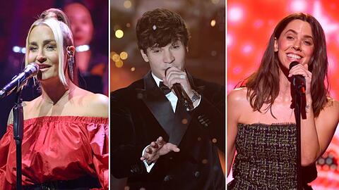 Sarah Connor (li.), Wincent Weiss oder Vanessa Mai haben alle Weihnachtshits am Start.