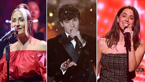 Sarah Connor (li.), Wincent Weiss oder Vanessa Mai haben alle Weihnachtshits am Start.