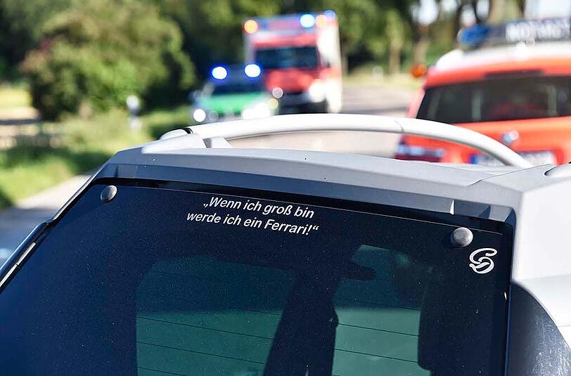 Mit einem Ferrari wäre der Crash wohl deutlich heftiger ausgefallen.