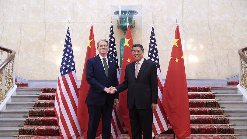 China und die USA sprechen in London über ihren Handelsstreit.