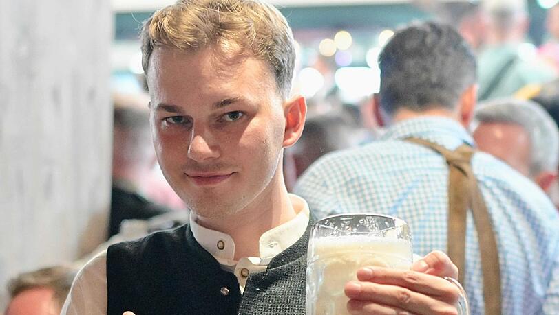 Sean Riesewell war das erste Mal auf der Wiesn.