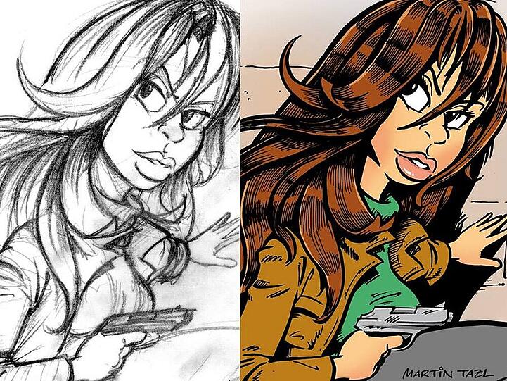 Simone Thomalla als Comic-Heldin
