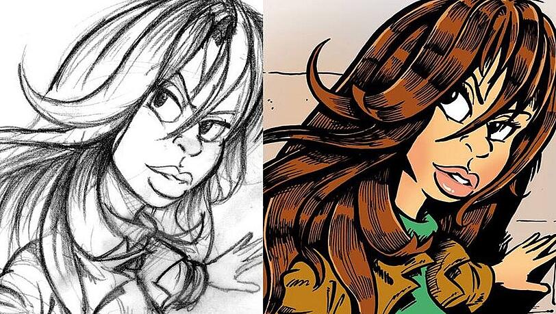 Simone Thomalla als Comic-Heldin Simone Thomalla als Comic-Heldin