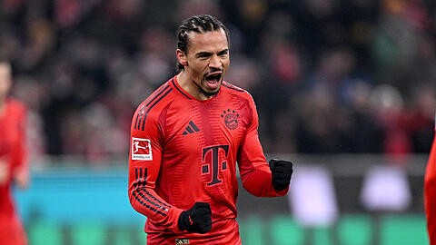 Es geht doch noch: Bayern-Flügelflitzer Leroy Sané traf gegen die TSG aus Hoffenheim doppelt.
