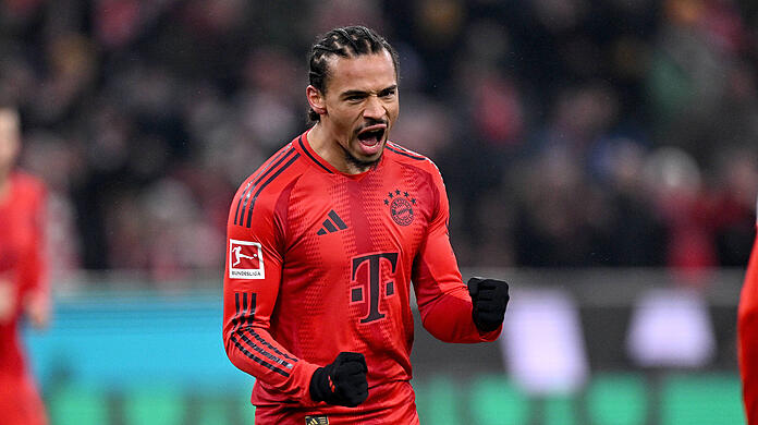 Es geht doch noch: Bayern-Flügelflitzer Leroy Sané traf gegen die TSG aus Hoffenheim doppelt.