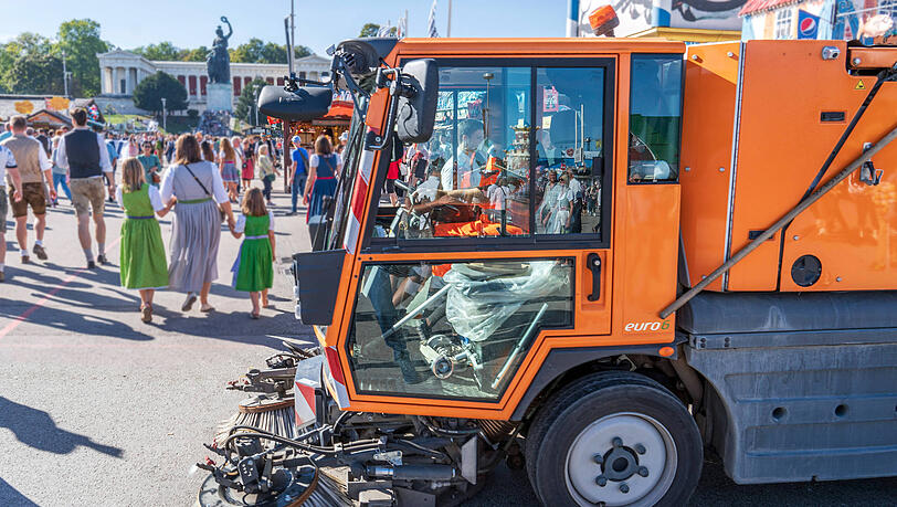 In 16 Tagen Wiesn f&auml;llt jede Menge M&uuml;ll an.