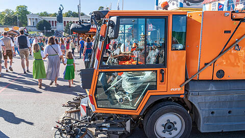 In 16 Tagen Wiesn f&auml;llt jede Menge M&uuml;ll an.
