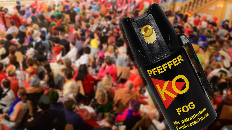 Reizgas auf der Faschingsparty: Bei Würzburg verletzte ein Unbekannter mehrere Feiernde. (Symbolfoto)