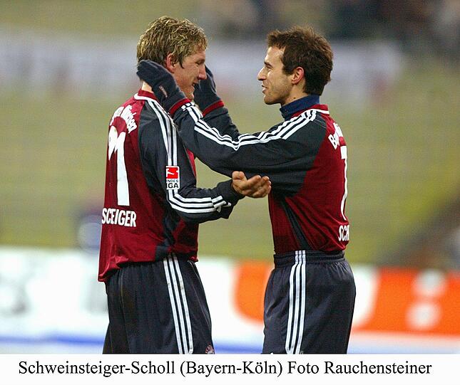 Beim ersten Spiel für Bayern kam er 2002 für Scholl.