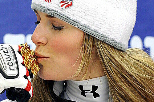 Zwei hat sie, aber im Riesenslalom kann sie nicht starten: Lindsey Vonn.