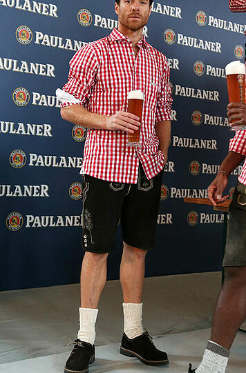 Das Lederhosen-Shooting des FC Bayern bei Paulaner: die besten Bilder.
