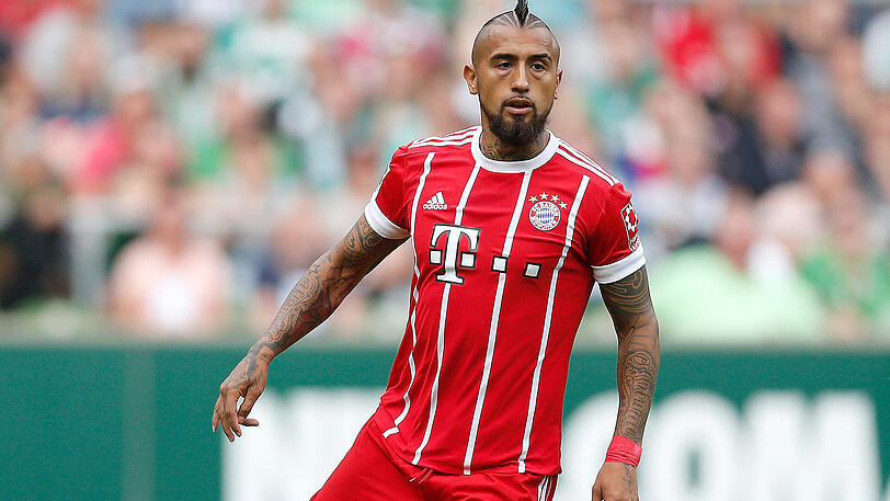 Noch rot-weiß gestreift, bald blau-schwarz gestreift? Arturo Vidal.
