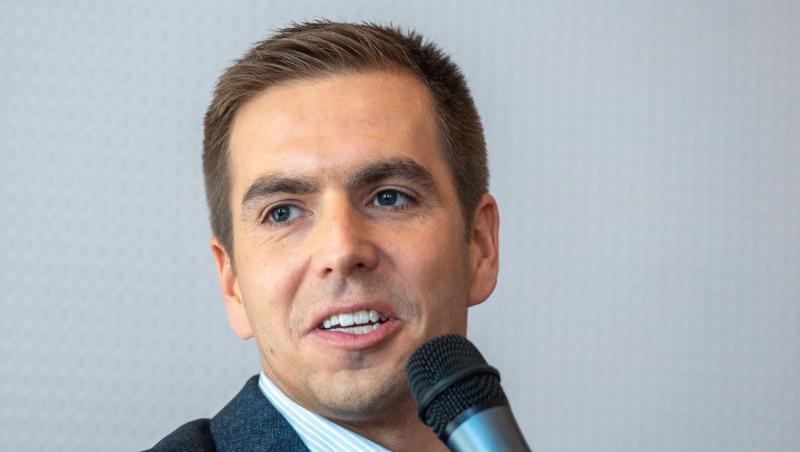 Philipp Lahm, ehemaliger Fußballprofi, spricht.