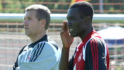 &bdquo;Er ist vor dem Tor eiskalt&ldquo;, sagt Club-Trainer Thomas von Heesen über seinen Neuzugang Isaac Boakye (links).