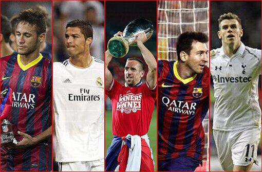 Messi, Ronaldo, Ribéry - die 23 Spieler auf der "Shortlist" für die Wahl um den FIFA Ballon d&rsquo;Or 2013 in unserer Bildstrecke zum Durchklicken!