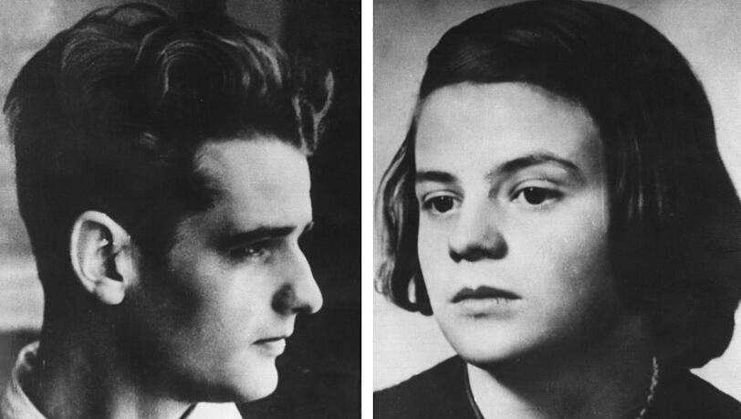 Die Geschwister Hans und Sophie Scholl. Die Geschwister Hans und Sophie Scholl.