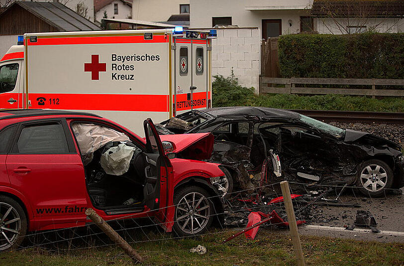 Die Bilder vom Unfall in Traunstein.