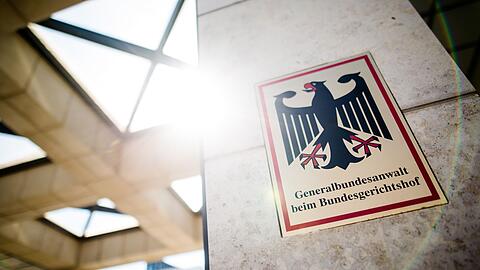 "Generalbundesanwalt beim Bundesgerichtshof" steht auf einem Schild.