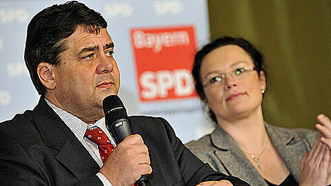 Sigmar Gabriel und Andrea Nahles.