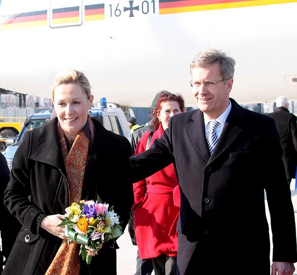 Wulff bei seinem Besuch in Italien - die Bilder
