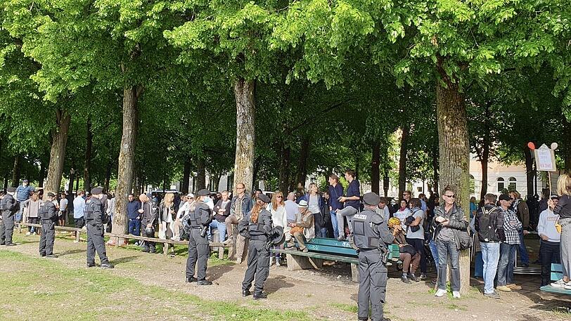 Die Demonstrationen blieben friedlich.