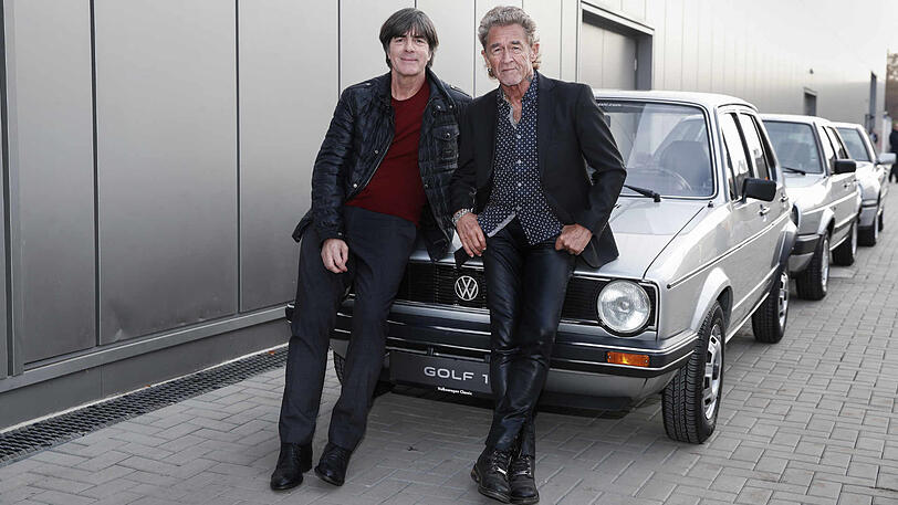 Joachim Löw (l.) und Peter Maffay.
