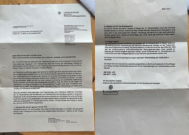 Dieses gefälschte Schreiben vom KVR kursiert derzeit in München. Auf den ersten Blick sieht es offiziell aus, erst bei genauer Betrachtung fallen Ungereimtheiten auf. Dieses gefälschte Schreiben vom KVR kursiert derzeit in München. Auf den ersten Blick sieht es offiziell aus, erst bei genauer Betrachtung fallen Ungereimtheiten auf.