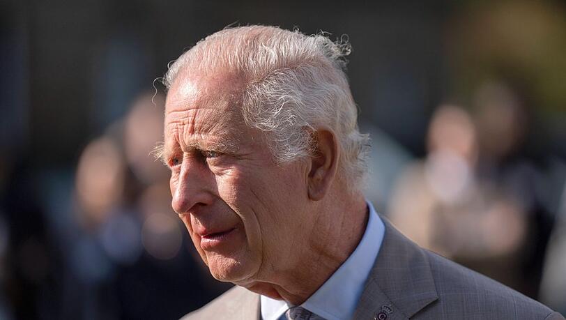 König Charles III. bei einem Auftritt in Schottland.