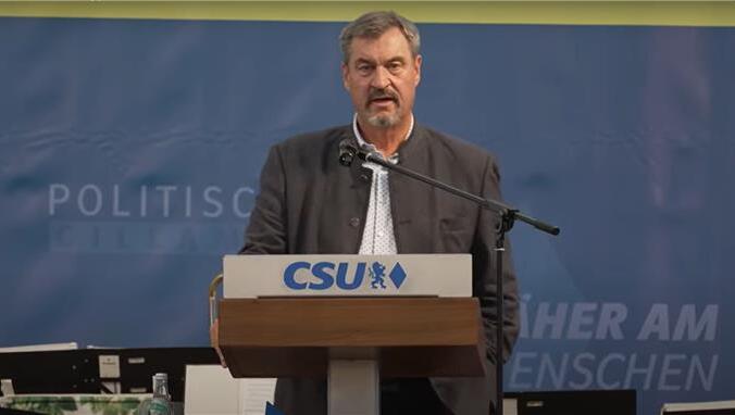 CSU-Chef Markus Söder spricht beim Gillamoos-Frühschoppen.