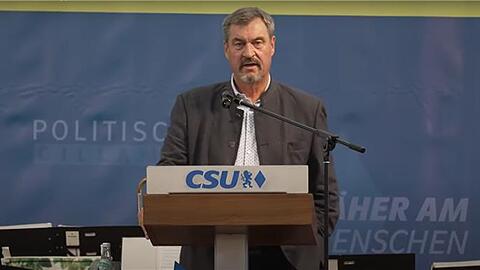 CSU-Chef Markus Söder spricht beim Gillamoos-Frühschoppen.