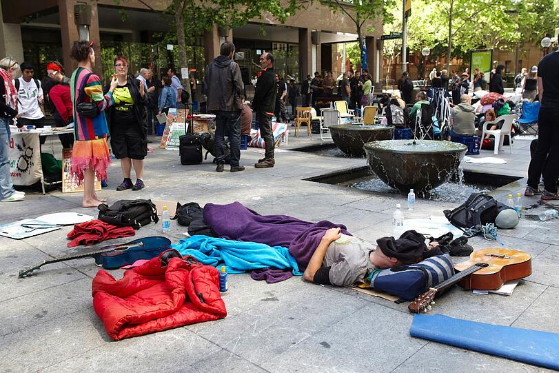 Occupy Sydney: Proteste gabe es unter anderem auch in Australien.