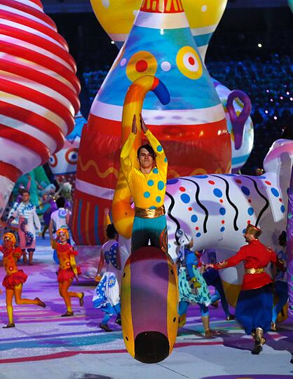 Weitere Bilder von der Eröffnungsfeier der Olympischen Spiele in Sotschi.