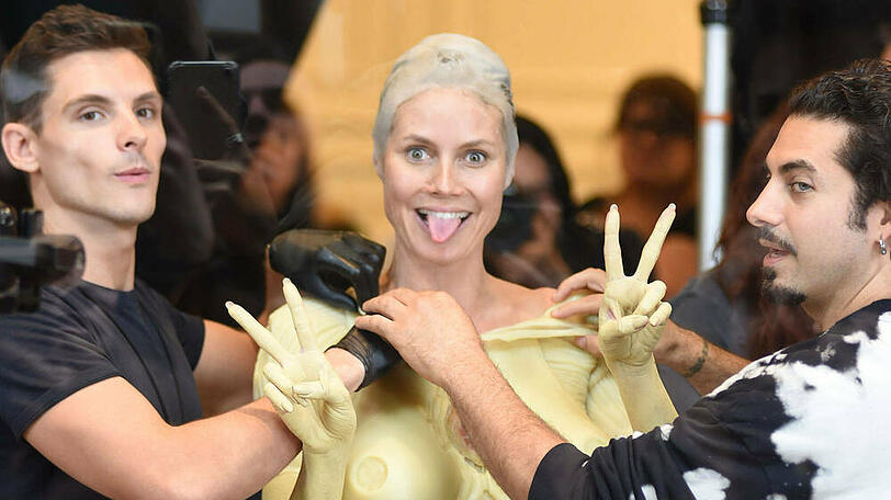 Heidi Klum bei der Verkleidung für ihre Halloween-Party im vergangenen Jahr