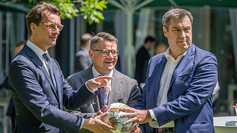 Hendrik W&uuml;st, Boris Rhein und Markus S&ouml;der: Diese drei Ministerpr&auml;sidenten werden f&uuml;r die Nachfolge von Merz gehandelt. (Archivbild)