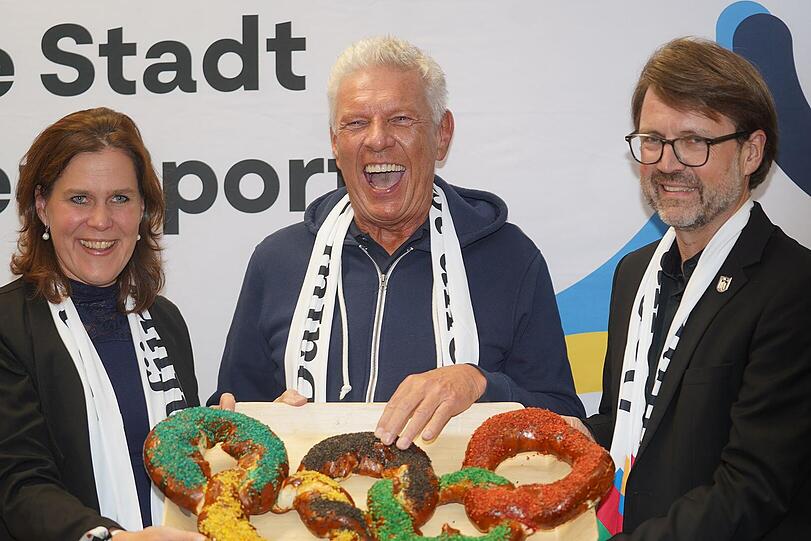 Gro&szlig;er Erfolg: der OB am Abend des Olympia-B&uuml;rgerentscheids.