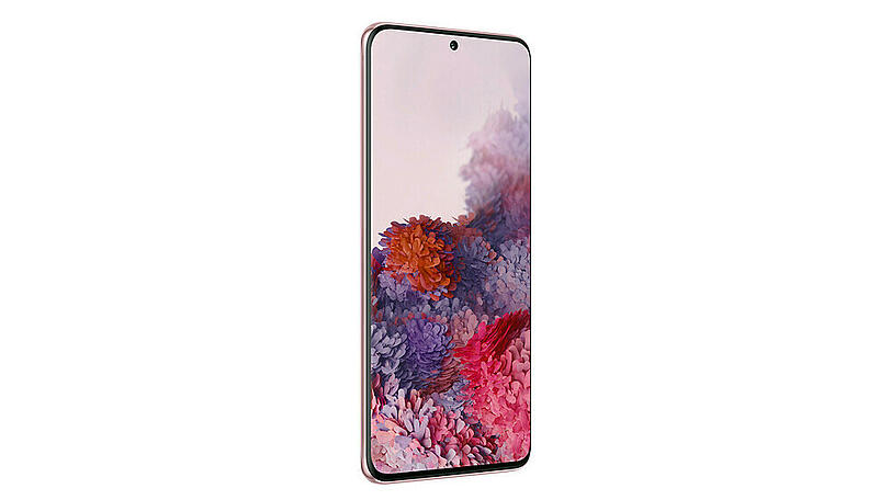 Das Samsung Galaxy S20 in der Farbe "Cloud Pink"
