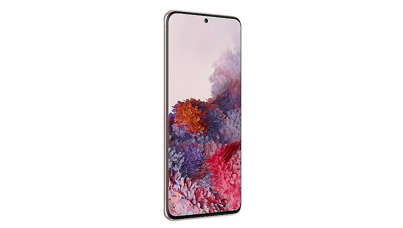 Das Samsung Galaxy S20 in der Farbe "Cloud Pink" Das Samsung Galaxy S20 in der Farbe "Cloud Pink"