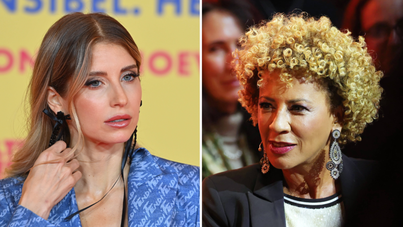 Arabella Kiesbauer (r.) musste wegen Cathy Hummels (l.) Vorwürfe über sich ergehen lassen.