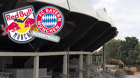 Schon seit gut einem Jahr platt: Wo im Olympiapark früher das alte Radstadion stand, will Red Bull eine moderne Multifunktionsarena errichten.