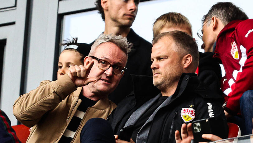 Wollen Nick Woltemade am liebsten behalten: Die VfB-Bosse Alexander Wehrle und Fabian Wohlgemuth. Wollen Nick Woltemade am liebsten behalten: Die VfB-Bosse Alexander Wehrle und Fabian Wohlgemuth.