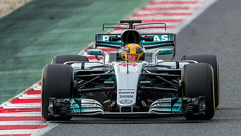 Schnell unterwegs: Lewis Hamilton.