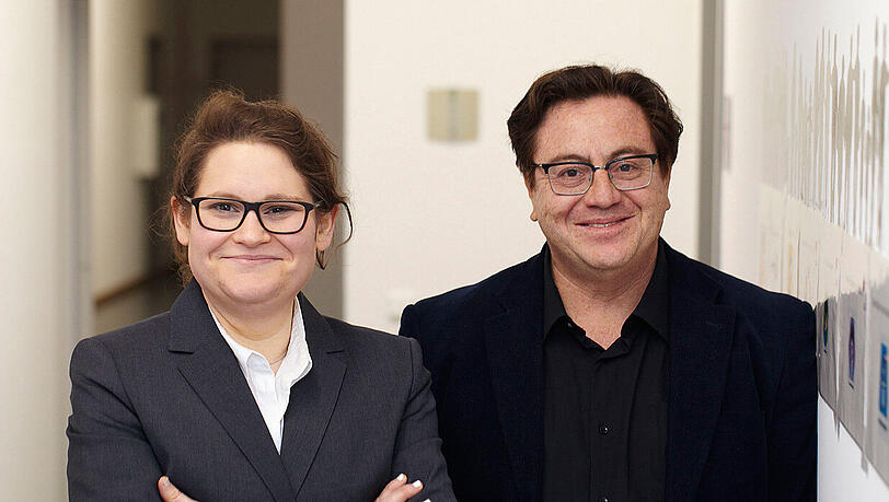 Eva Jelen und Oscar Thomas-Olalde von der IG.