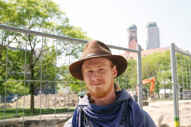 Sondiert mit seinen Kollegen den Marienhof: Der Bamberger Archäologe Markus Hempen.
