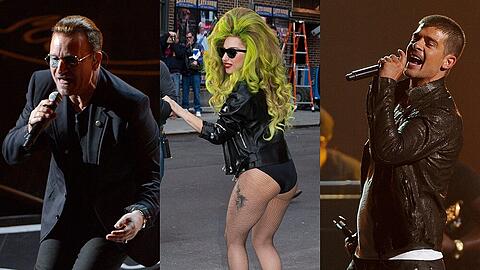 Flop-Parade 2014: U2-Sänger Bono, Lady Gaga und Robin Thicke