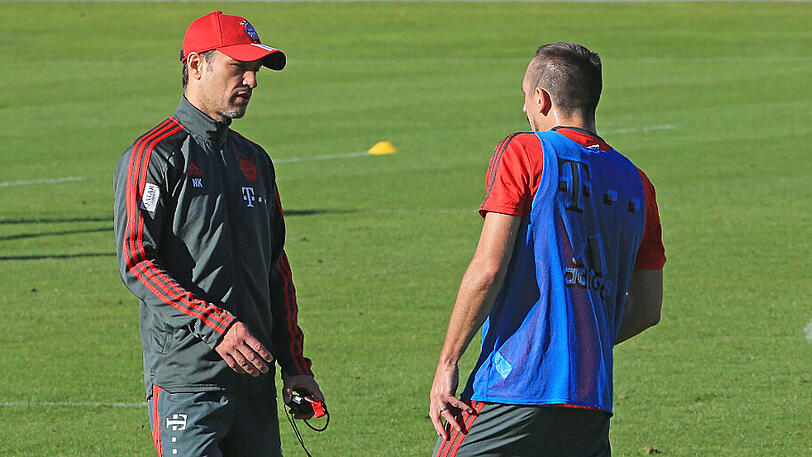 Fast unter sich: Bayern-Trainer Niko Kovac und Franck Ribéry.